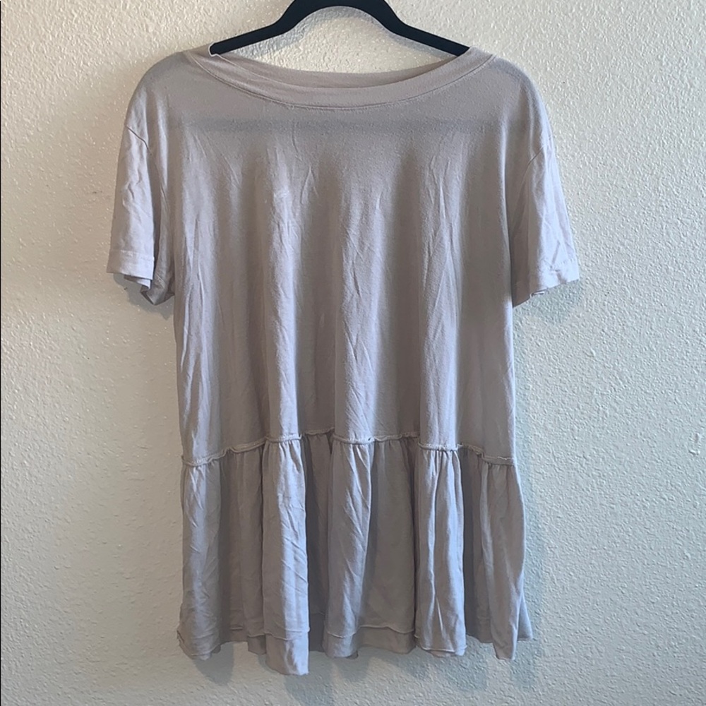 Urban Outfitters Gray peplum top
